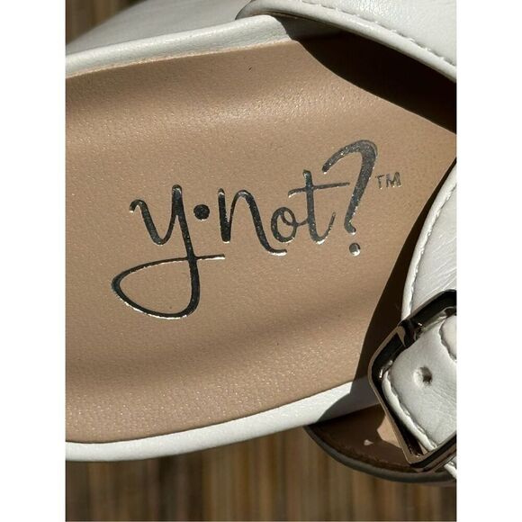 Y.not? Icing Platform Dress Sandals Size 8M - Picture 6 of 8